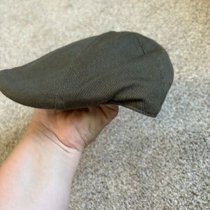 Dark Olive Green Flat Cap Zara Kids Baby Toddler Hat